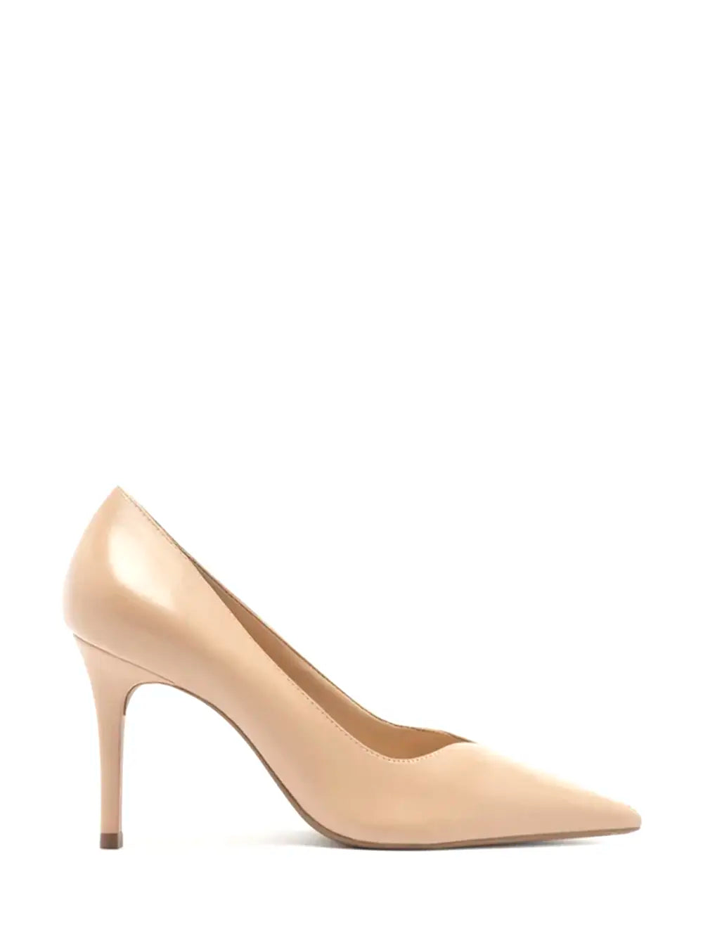 Scarpin Arezzo em Pele Beige e Biqueira Fina