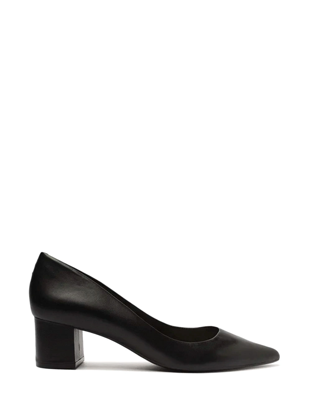Arezzo Black Leather Court Shoes with Pointed Toe