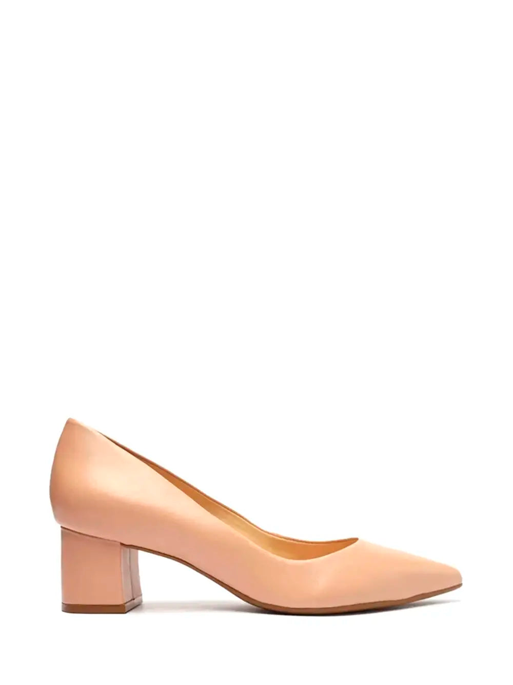 Scarpin Arezzo em Pele Beige e Biqueira Fina