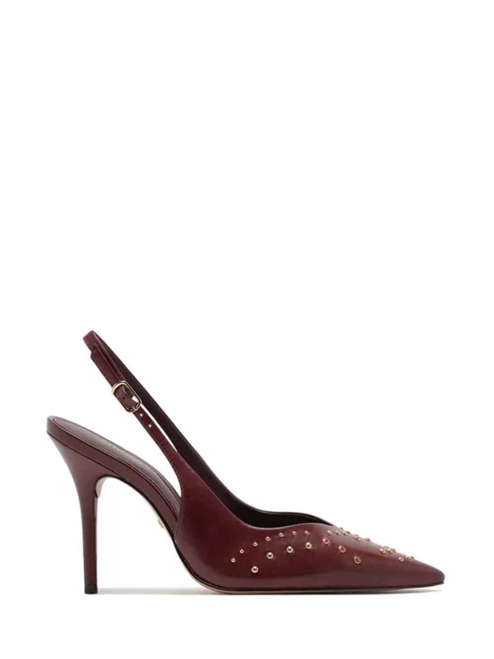 Scarpin Arezzo em Pele Vermelha e Tachas