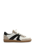 Zapatillas de piel blancas con detalle en negro