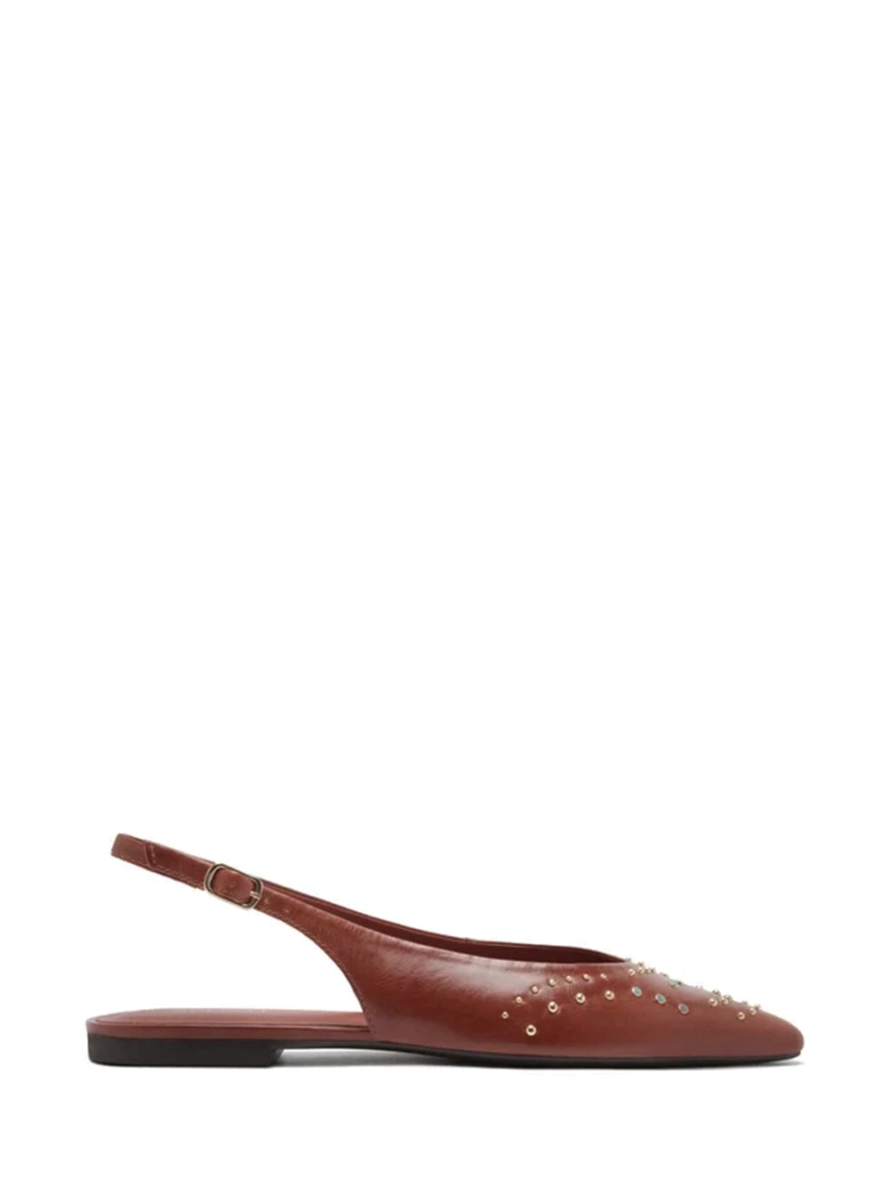 Sabrina in Orange Leather Slingback