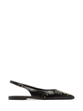 Mule Preto em Pele e Tachas