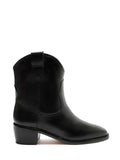 Bota Texana Arezzo Preta em Pele