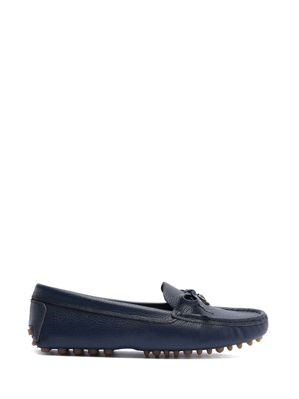 Blue Leather Loafers