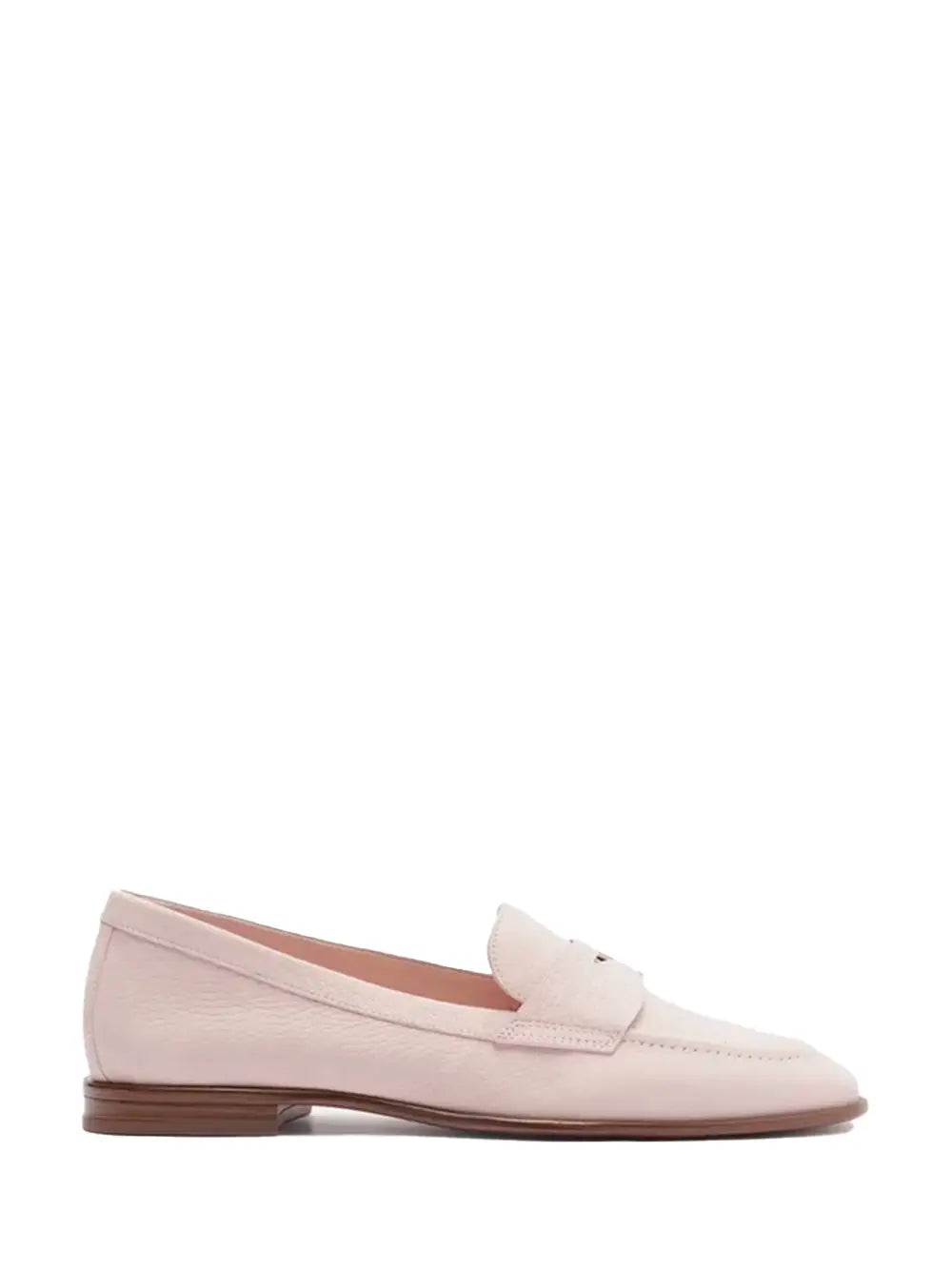 Arezzo Light Pink Leather Loafers