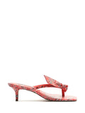Arezzo Red Paisley Print Sandals