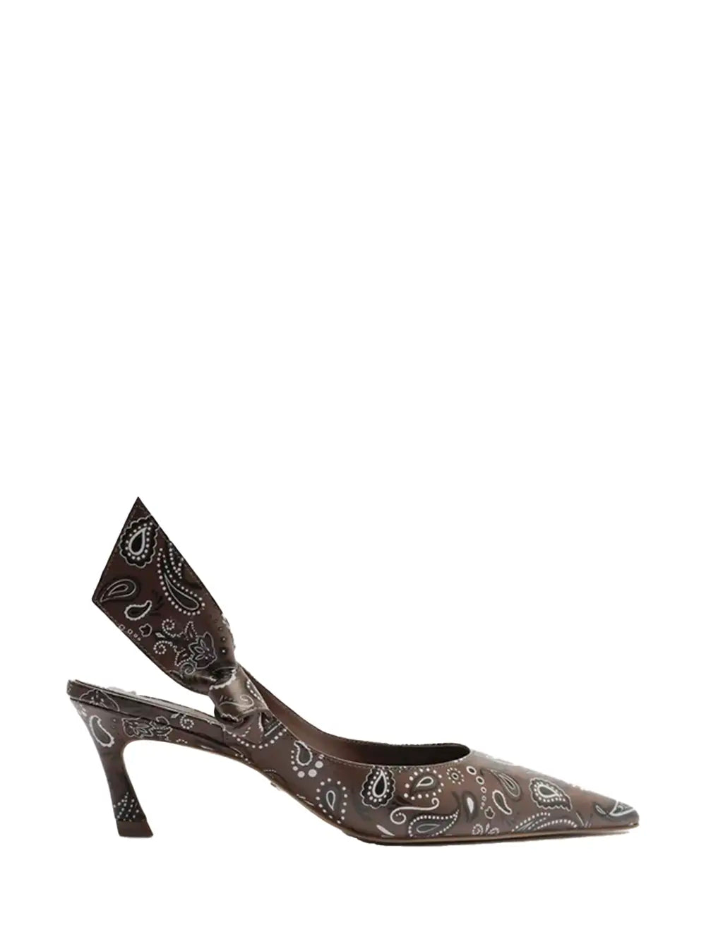 Scarpin Arezzo em Estampa Paisley Castanha