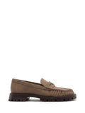 Loafer Arezzo em Camurça Castanha