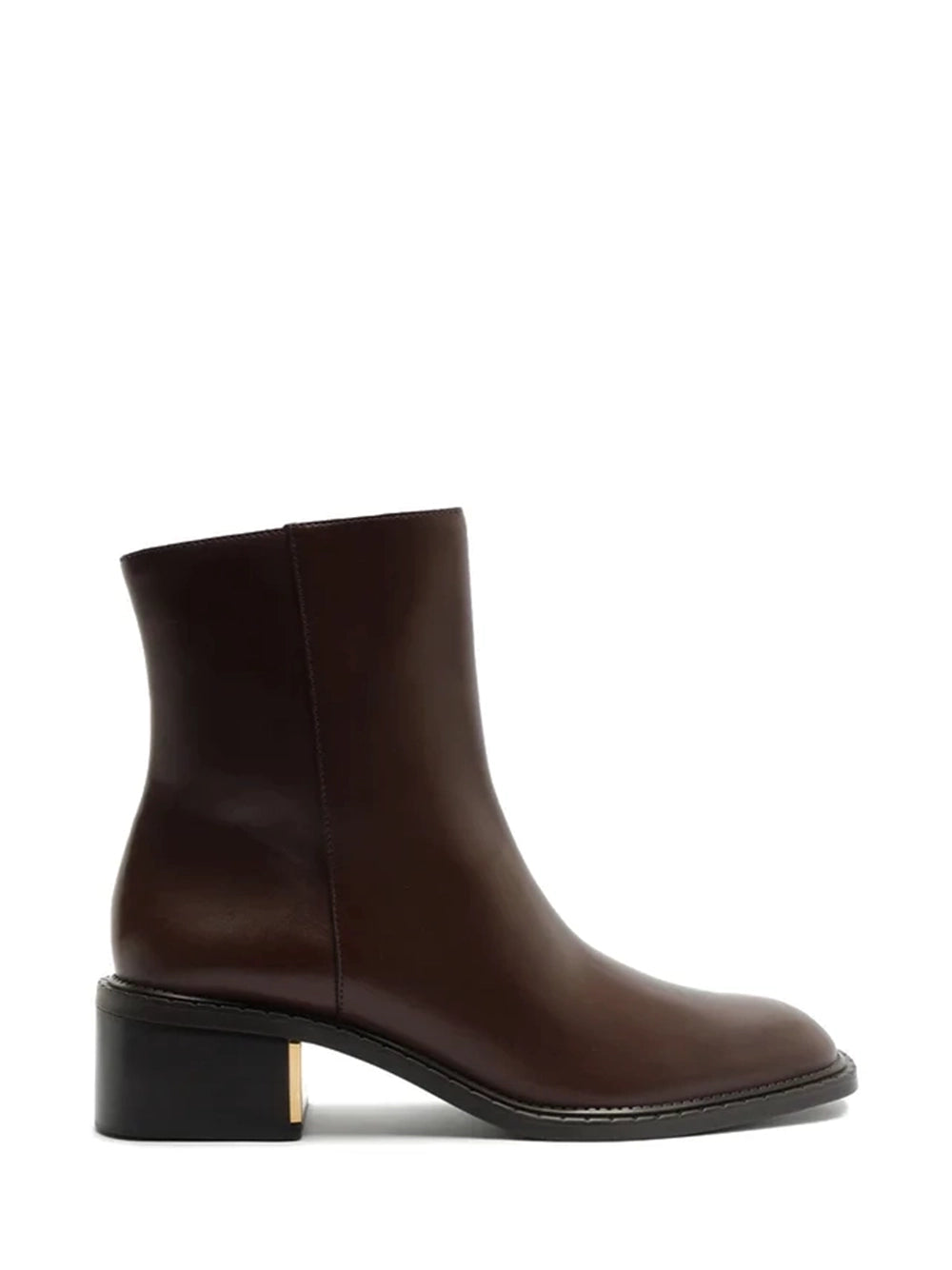 Bota Arezzo em Pele Castanha e Cano Médio