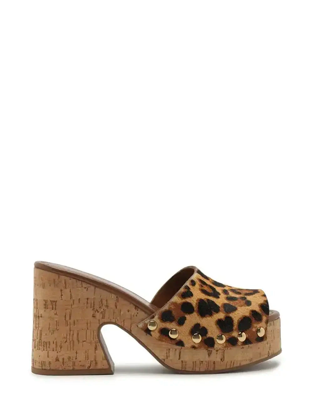 Arezzo Platform Sandals in Leopard Animal Print