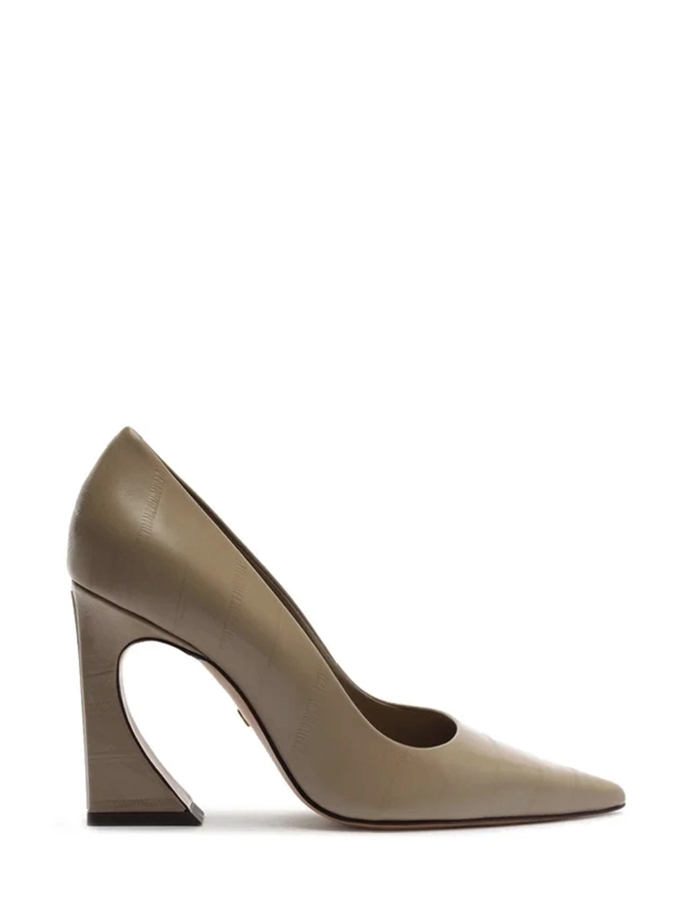 Scarpin Arezzo em Pele Cinza