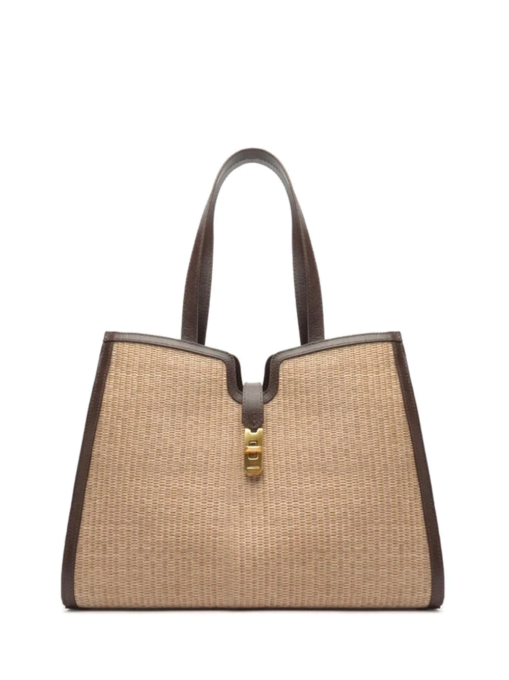 Large Natural Straw Shopper Bag