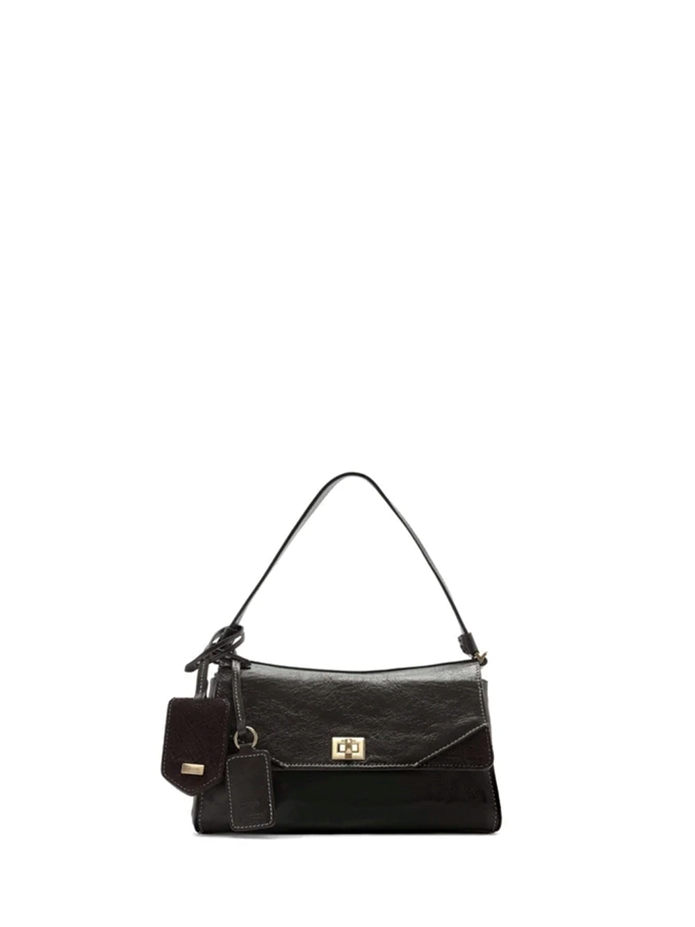 Brown Leather Mini Crossbody Bag