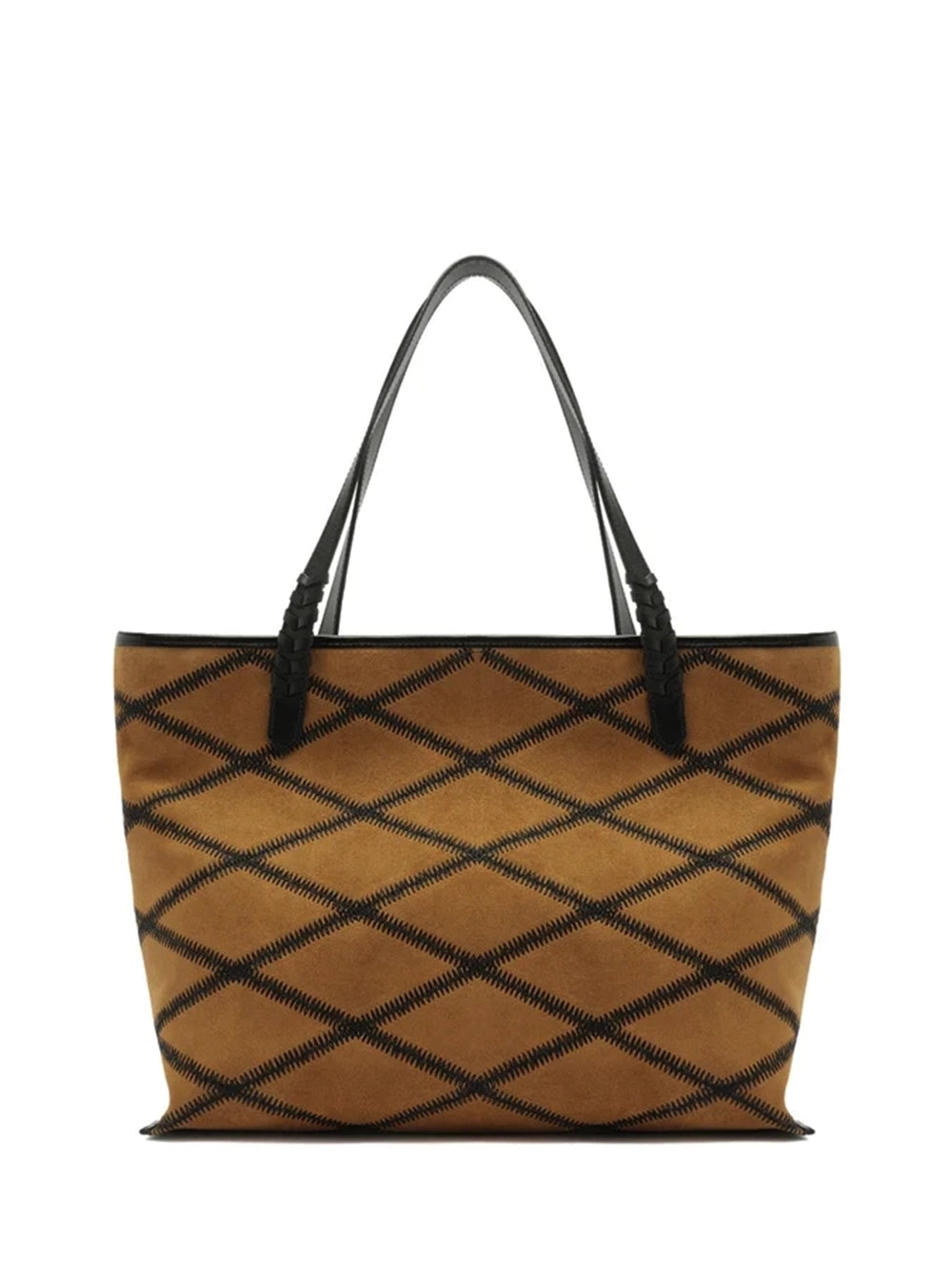 Mala Shopper Arezzo em Pele Camel