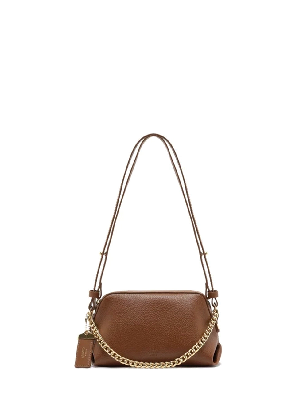 Mala Tote em Pele Camel e Corrente