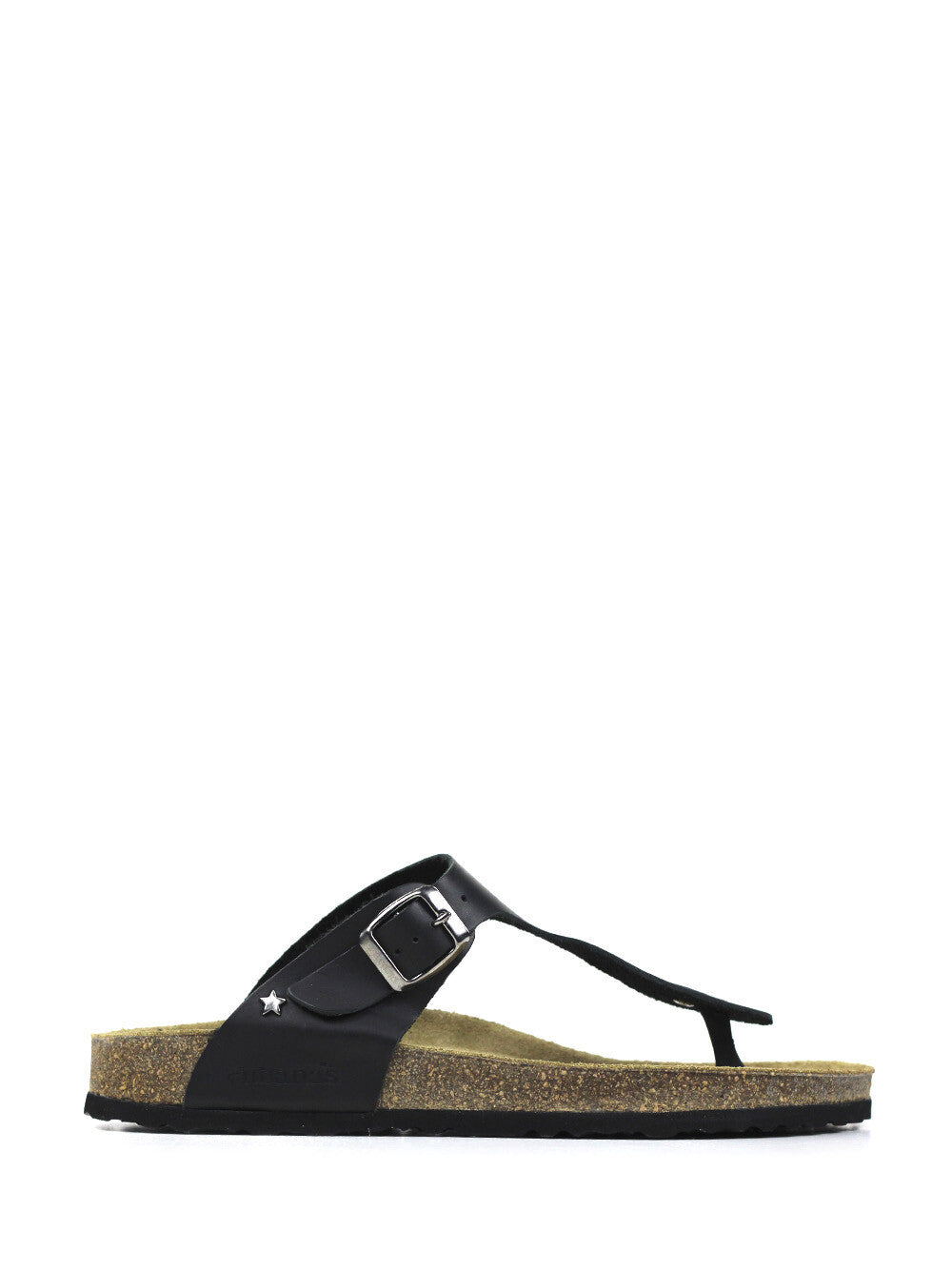 Men's Black Leather Sandals