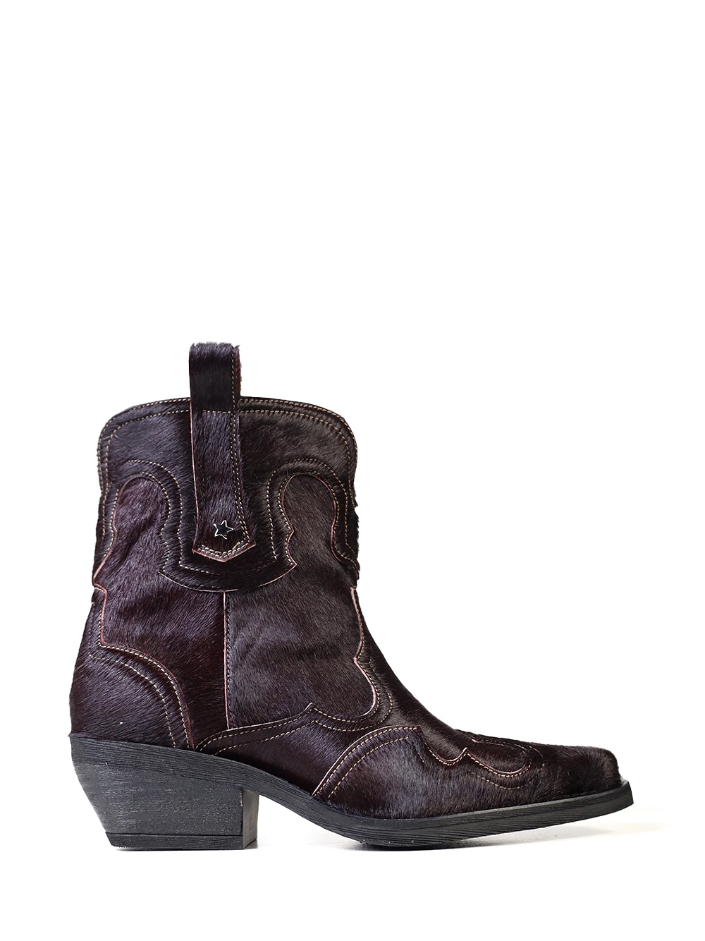 Bota Texana em Pelo Roxo