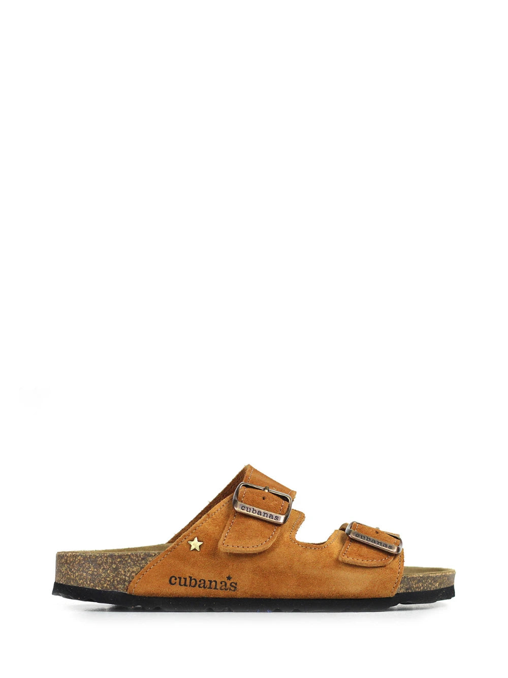 Men's Brown Suede Two-Strap Sandals