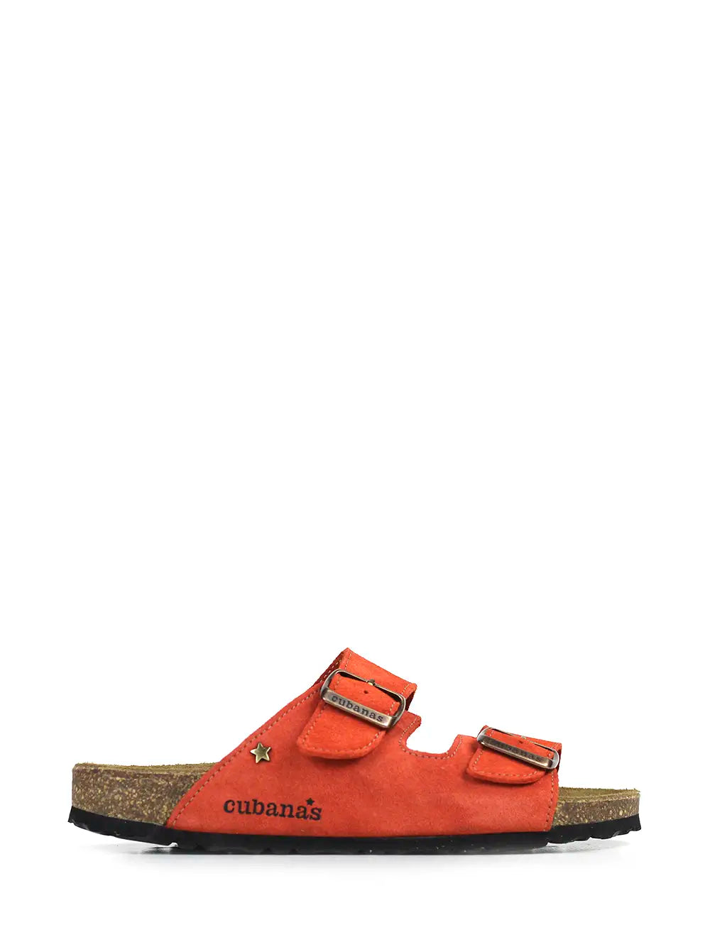 Amália Orange Suede Sandal