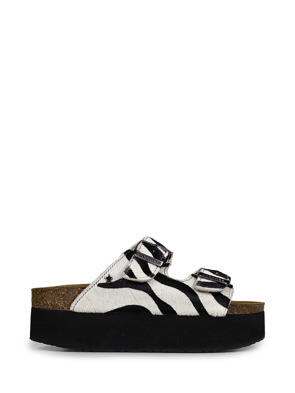 Amália Platform Zebra Animal Print Sandals