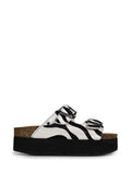 Amália Platform Zebra Animal Print Sandals