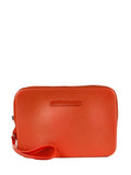 Orange Mini Bag with Wrist Strap