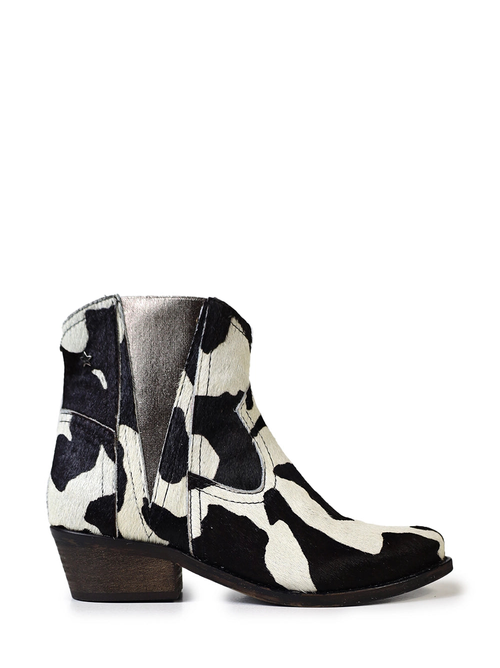 Bota Texana em Pelo Animal Print Vaca