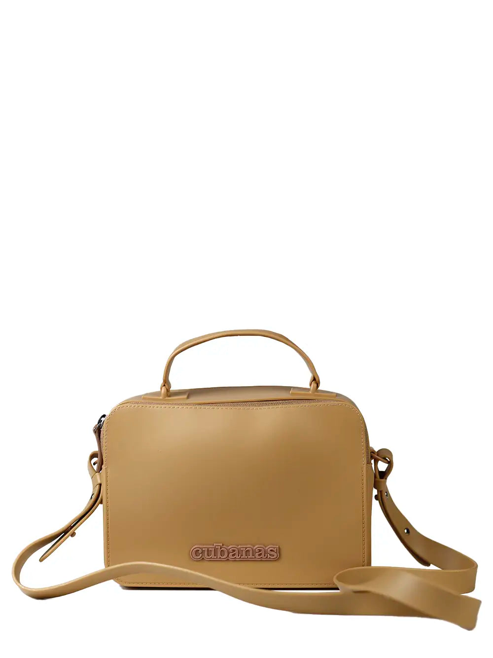 Beige PVC Bag and Shoulder Strap