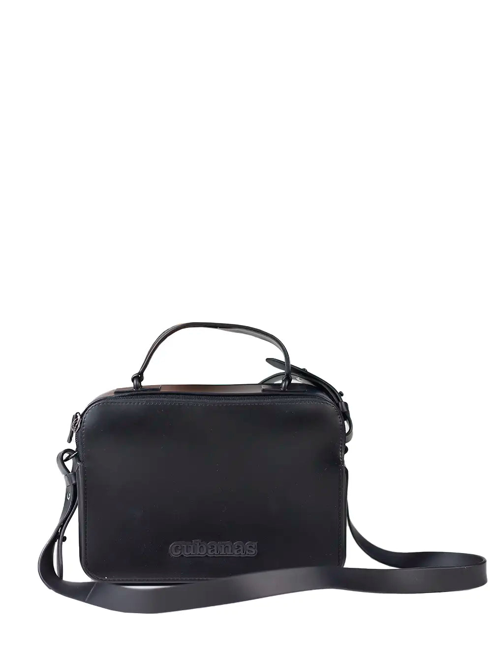 Black PVC Shoulder Bag