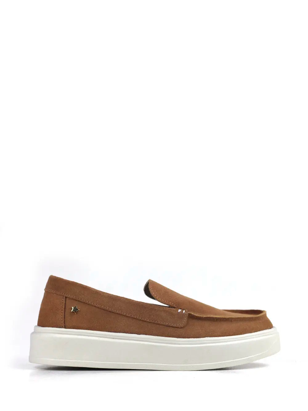 Brown Suede Loafers with Chunky Soles