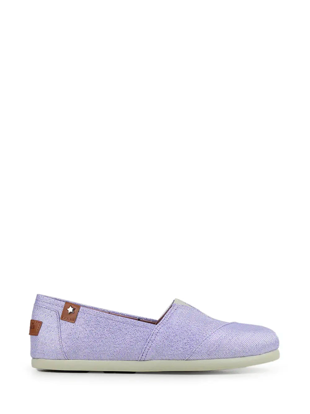 Alpergata em Tecido Roxo com Glitter