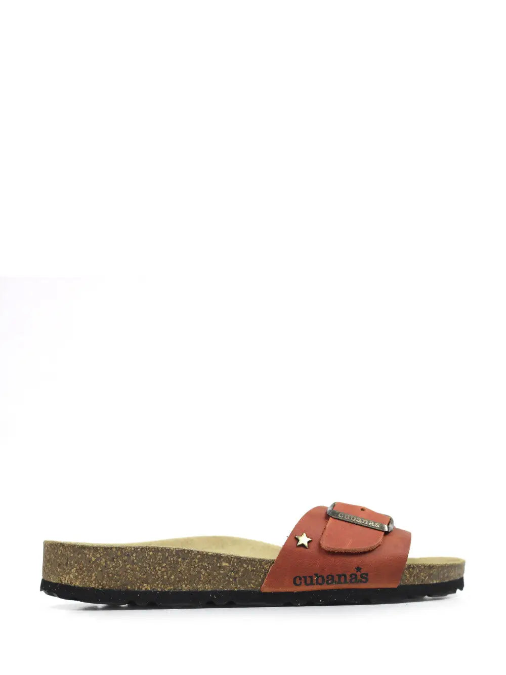 Julia Orange Leather Sandals