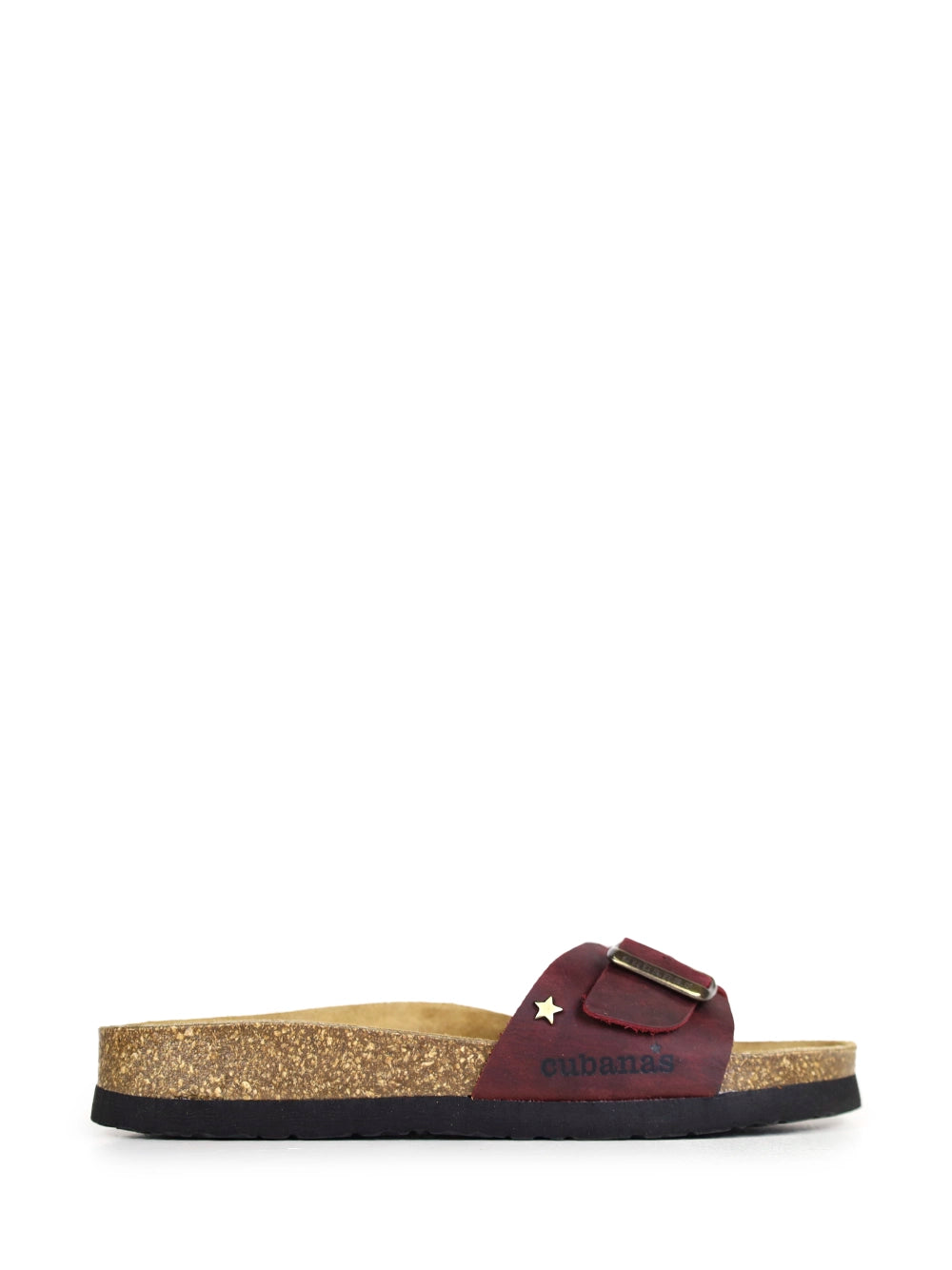 Sandália Júlia em Pele Bordeaux