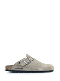 Maria Suede Sandals in Grey