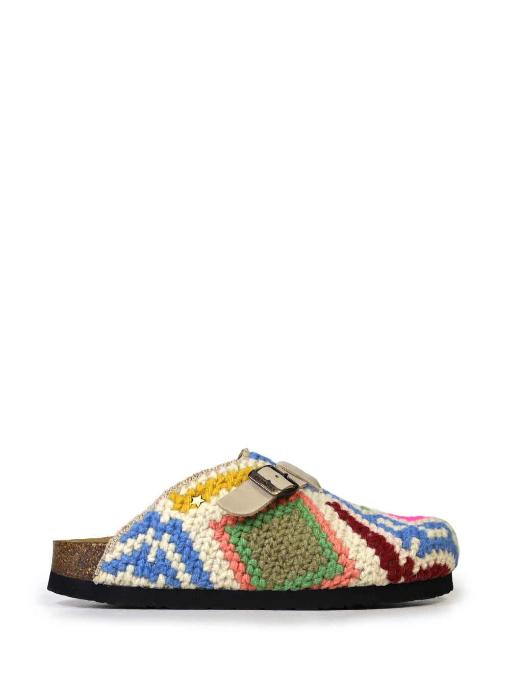 Ti Maria Sandals in Blue Arraiolos Wool