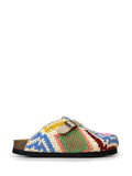 Ti Maria Sandals in Blue Arraiolos Wool