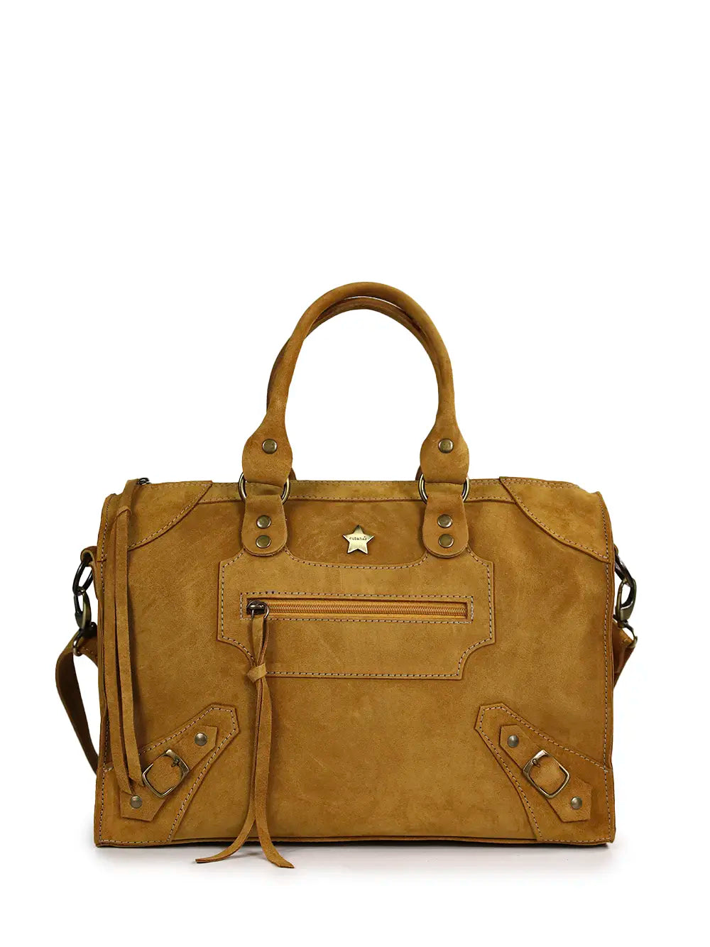 Brown Suede Handbag