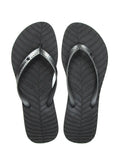 Chinelo Preto com Tira Prata