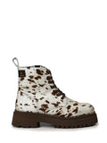 Cow Print Brown Boot