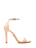 Sandália Schutz em Pele Beige com Tira e Salto Fino