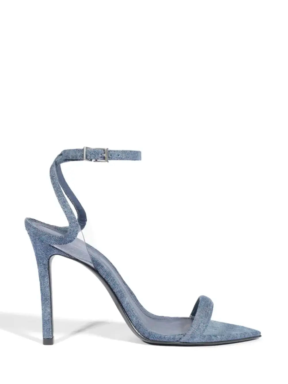 Schutz Denim-Style Leather Sandals
