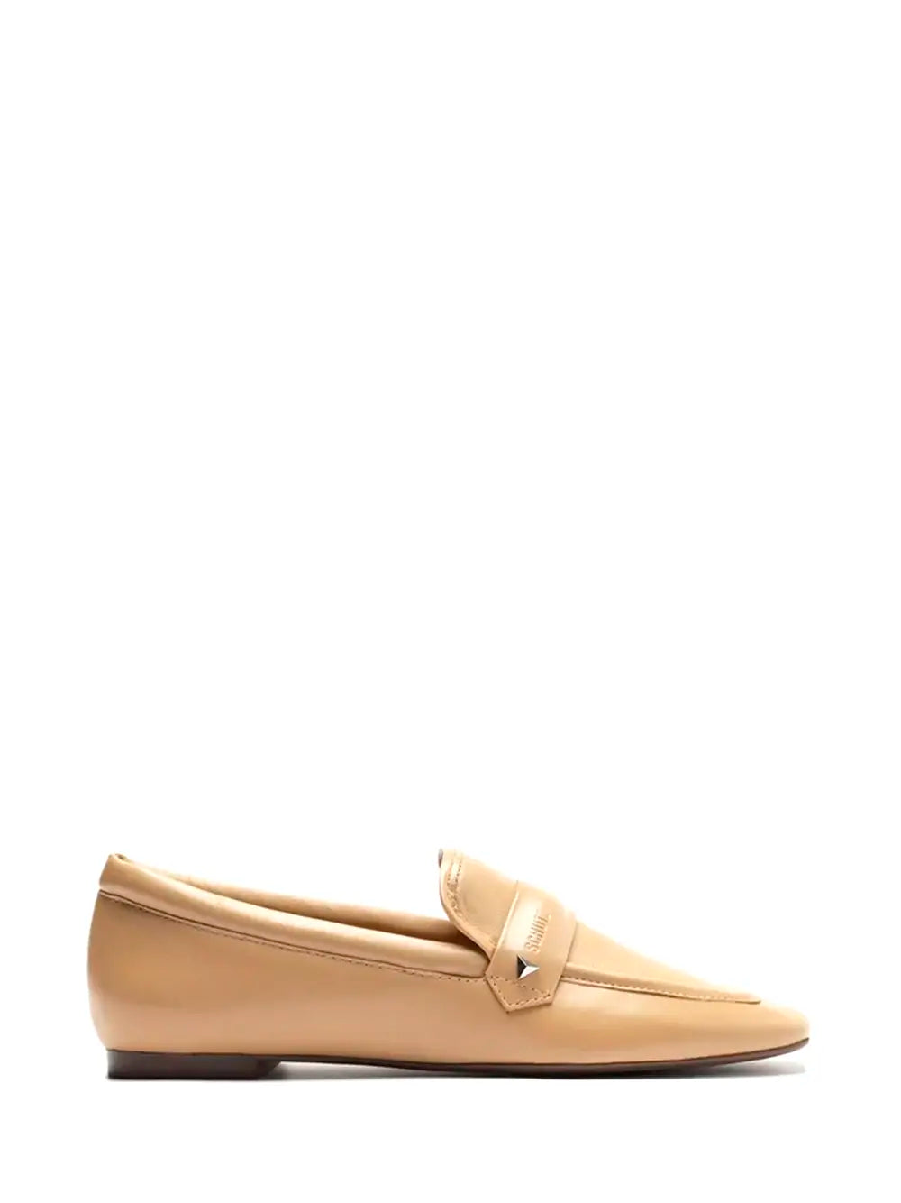 Schutz Beige Leather Loafers