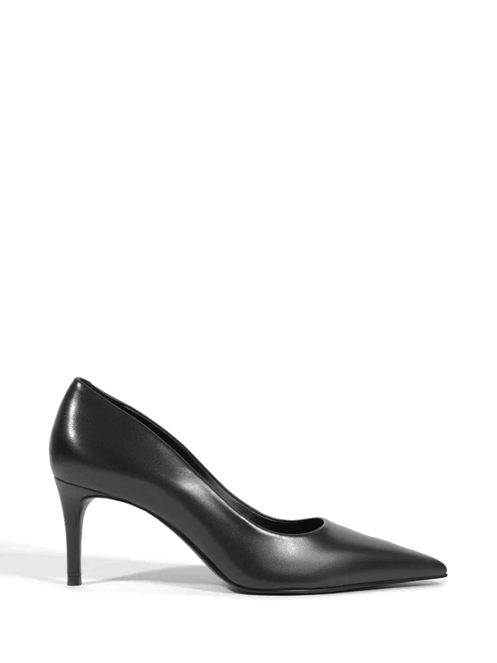 Scarpin Schutz Preto em Pele