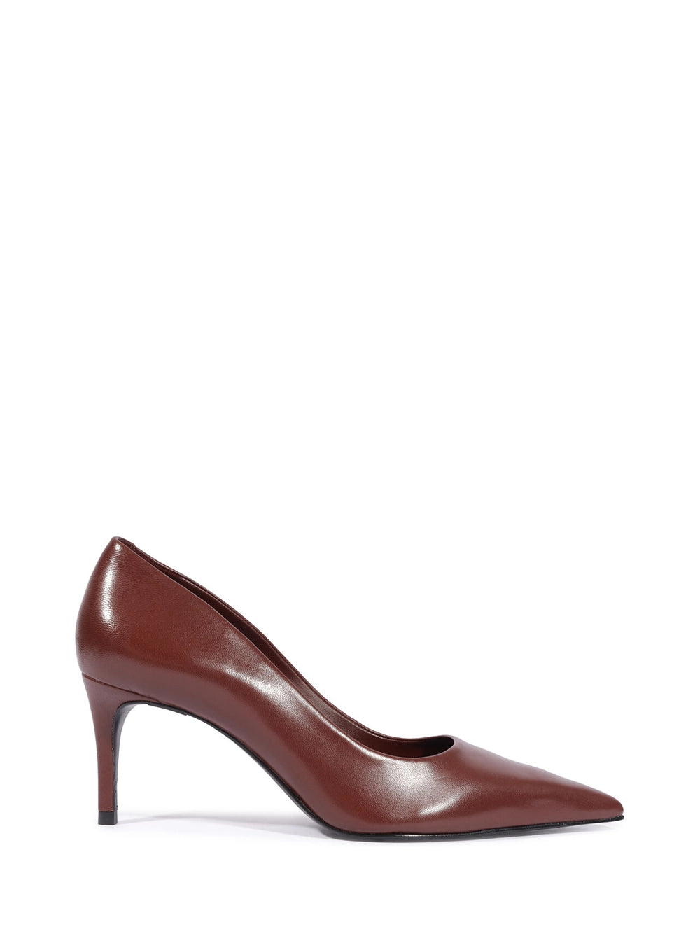 Scarpin Schutz em Pele Castanha