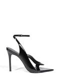 Schutz Black Patent Leather Sandals