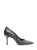 Scarpin Preto Schutz em Pele com Tachas