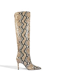 Bota Schutz em Animal Print e Cano Alto