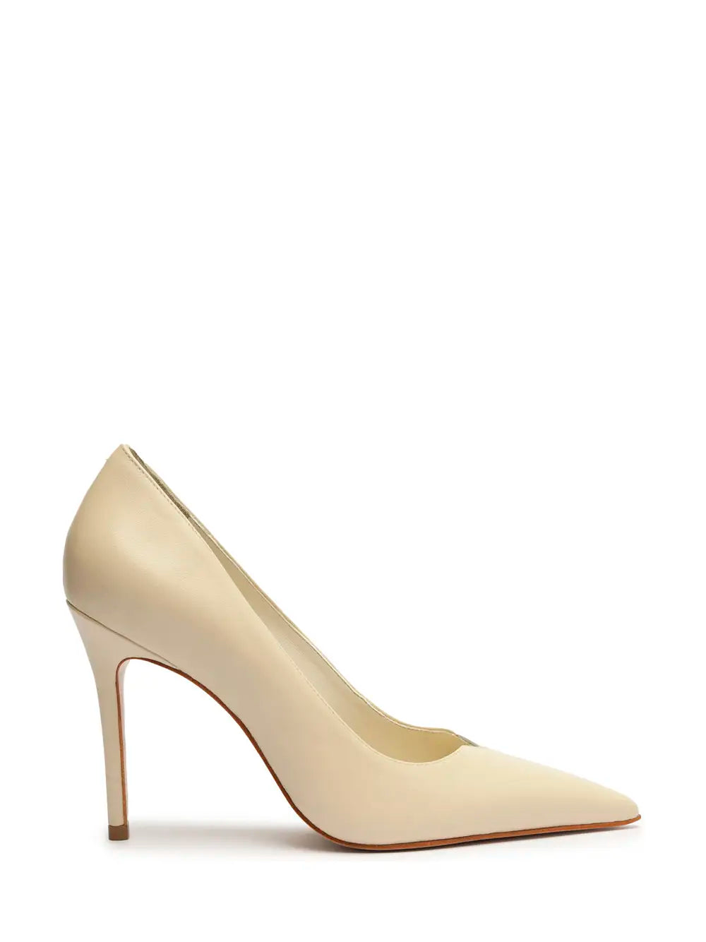 Schutz Beige Leather Stiletto