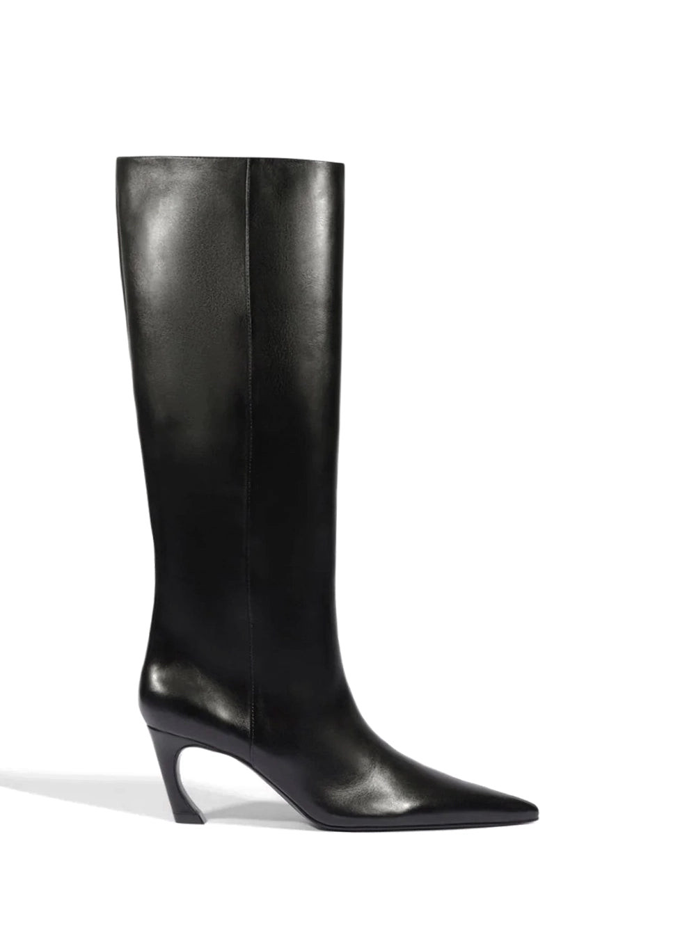 Scarpin Schutz Preto em Pele
